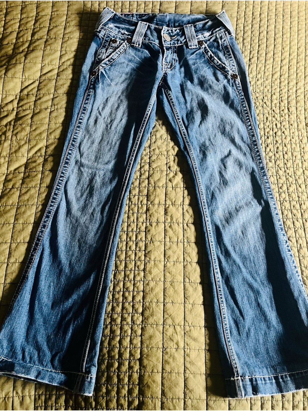 True Religion Light Blue Flared Jeans